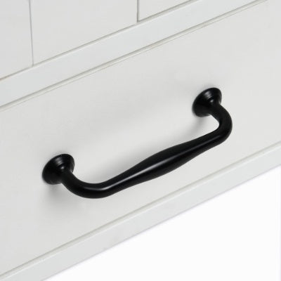 Dog Feeding Station, Dog Food Storage Cabinet With Hidden Dog Bowls, Adjustable Panel, Hooks, For Medium Sized Dogs, White