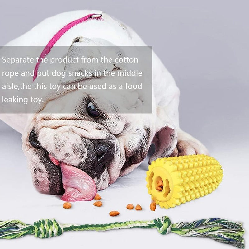Dog Toys, Dog Toys Suitable For Strong Chewing, Durable And Chewy Squeaking Interactive Dog Toys, Small, Medium And Large Dog And Puppy Teeth Chewing Corn Cob Toys