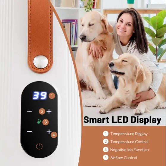 1 Pc Dog Cat Hair Blower With Negative Ion Function And Adjustable Temperature