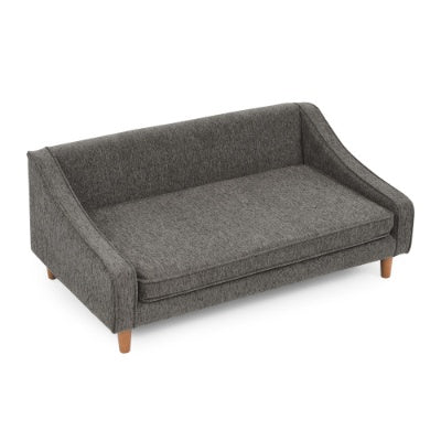Durable Elevated Dog Sofa Bed,Pet Sofa With Modern Irregular Armrest Design,Comfortable Soft Dog Sofa